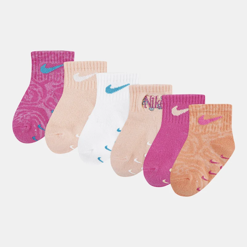 Nike Kids' Wild Flower Ankle Socks (6 Pairs)