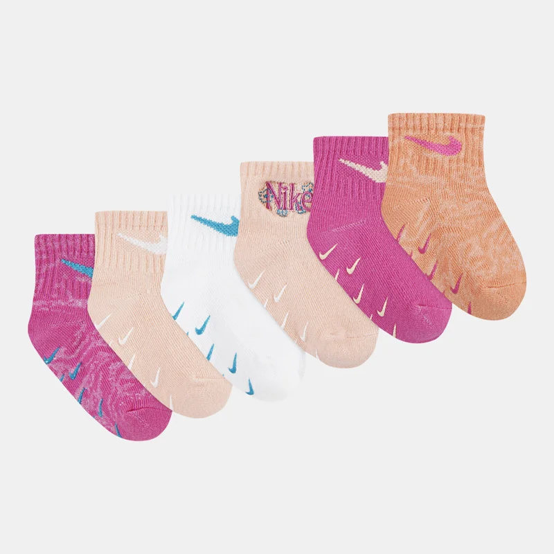 Nike Kids' Wild Flower Ankle Socks (6 Pairs)