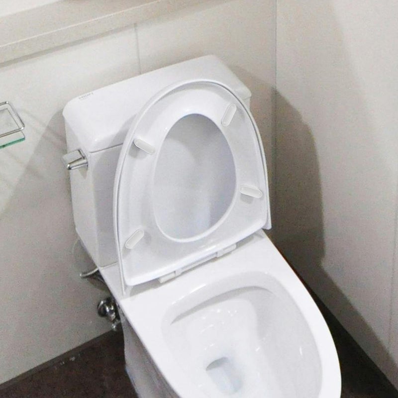2 Sets Toilet Seat Bumpers Universal Buffer Toilet Lid Attachment Replacement Buffer Spacer Anti Noise Cushion Cover For Bathroom Repair Parts - Image 5