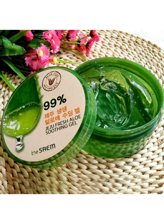 The Saem Jeju Fresh Aloe Soothing Gel Jar 300ml - Image 2
