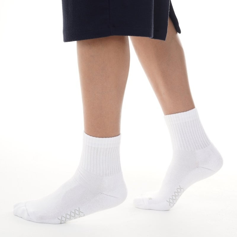 Elementa Crew Socks 6 Pairs (3 Black & 3 White) – Comfortable Breathable Cotton Blend Socks for Daily Wear, Sports & Casual Use - Image 4