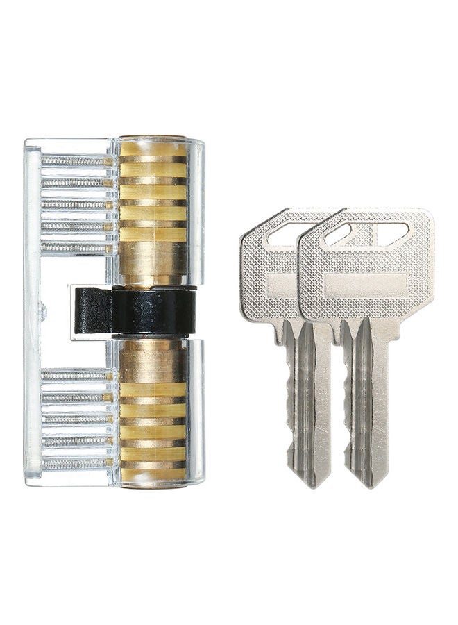 8- Piece Transparent Padlock Set Clear - Image 4