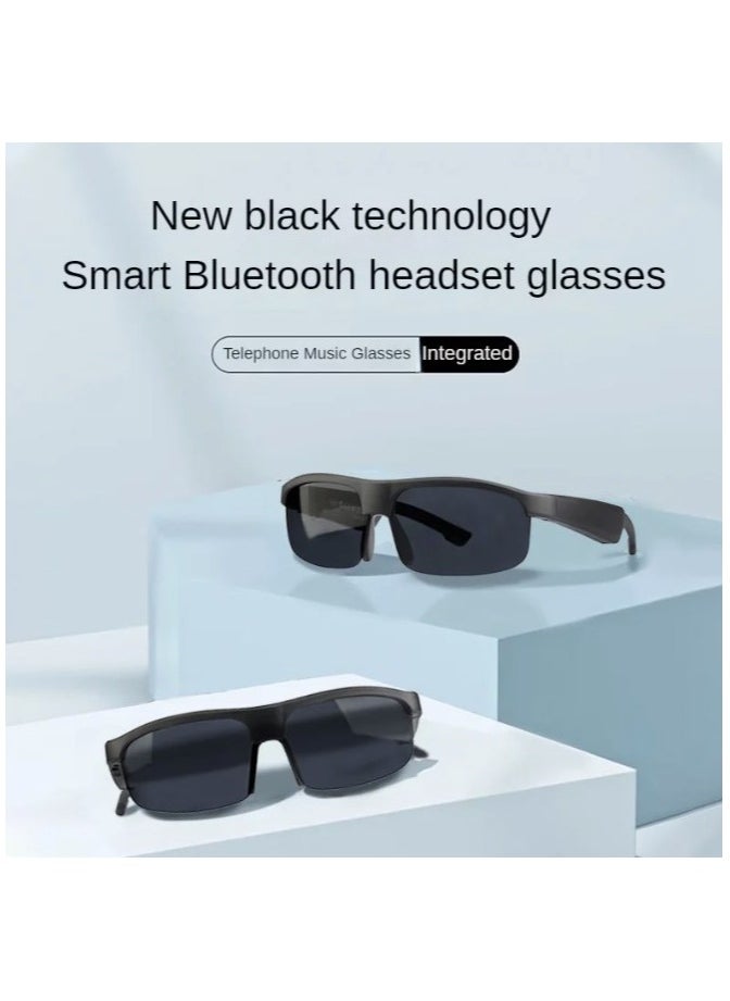 Generic Smart Bluetooth Glasses M6Pro Sunglasses Black Technology Bone Conduction Outdoor Cycling Driving Long Battery Life (Black)  - Image 4