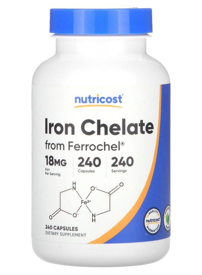 Iron Chelate 18 mg 240 Capsules