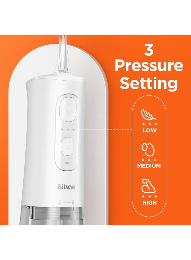 Bitvae BV C2 Dental Water Flosser for Teeth Cordless Oral Irrigator with 3 Cleaning Modes 6 Jet Tips and 260ML Water Tank USB Rechargeable IPX7 Waterproof Dental Flosser for Braces and Gum Care - Image 2