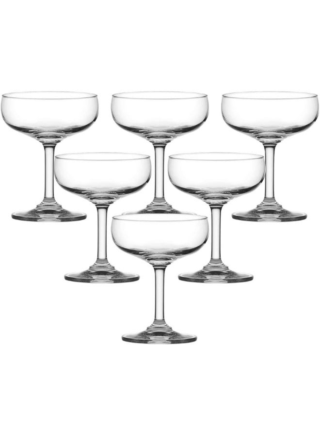 Ocean 1501S05 Classic Saucer Champagne Glass 135Ml Pack Of 6, Transparent - Image 1