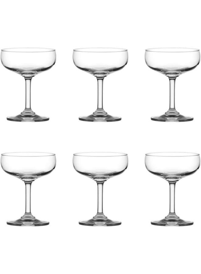 Ocean 1501S05 Classic Saucer Champagne Glass 135Ml Pack Of 6, Transparent - Image 3