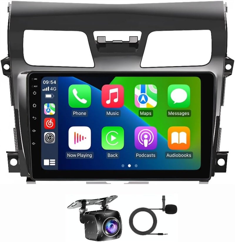 Vierex Fit Nissan Altima Car Stereo Altima Android Screen 2013-2015 With Apple Carplay Android Auto Wireless WiFi DSP FM&AM BT AHD Camera Included Fast Interface QLED (2+32GB Carplay 4CORE) - Image 1