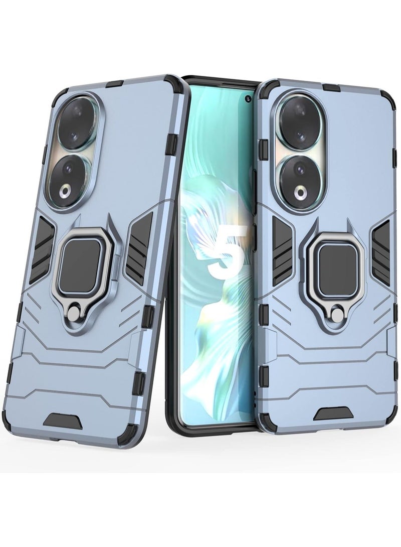 Arabest Honor 90 Case, Built-in 360° Rotate Ring Kickstand, Military Grade Shockproof Test, Heavy Duty Shockproof Protective Case for Honor 90 (6.7"), Blue - Image 2