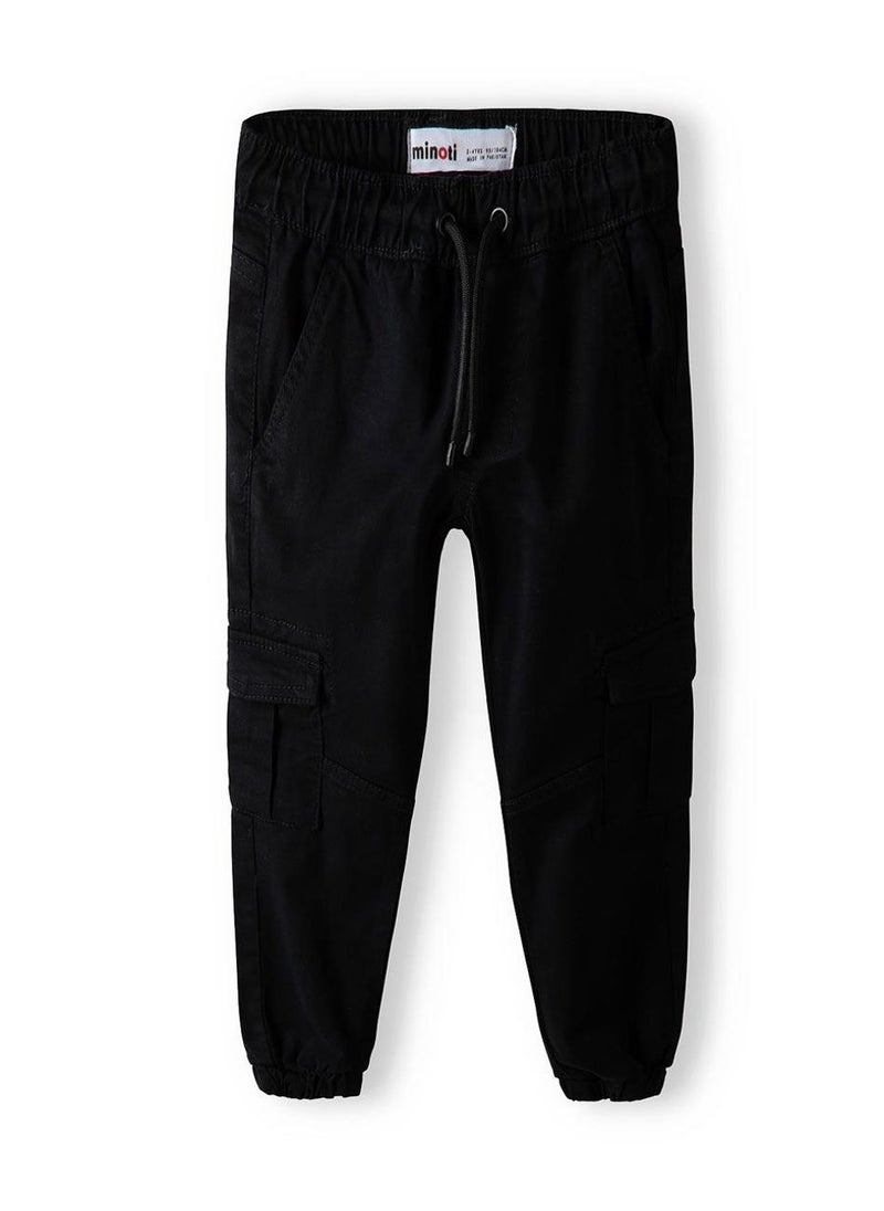 MINOTI Teen Cargo Trousers with Elastic Waist and Cuffed Ankles - Image 2