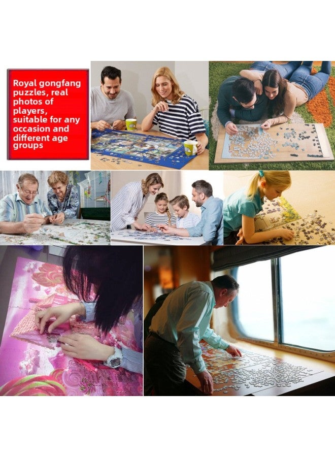 لغز خشبي للكبار من World Landmark 1000 قطعة لغز للأطفال لعبة صعبة يمكنك صنعها بنفسك هدية عيد ميلاد - اللون: World Landmark 500 قسم - Image 5