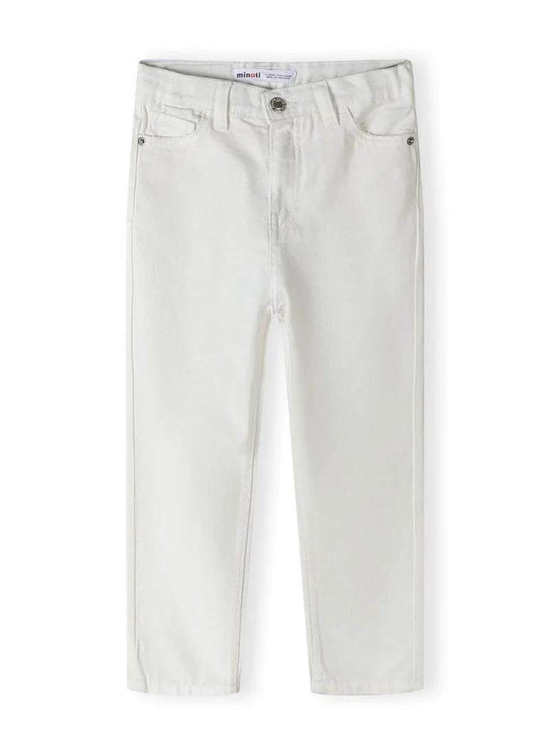 مينوتي Teen Girls Twill Mom Fit Trousers