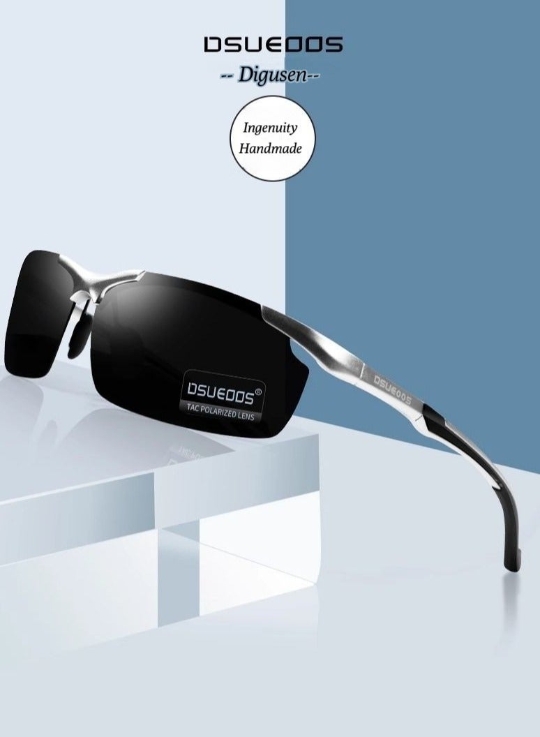 DSUEOOS high-definition polarized sunglasses for men, driver's glasses for day and night driving, fishing sunglasses for men, driving glasses for men - Image 4