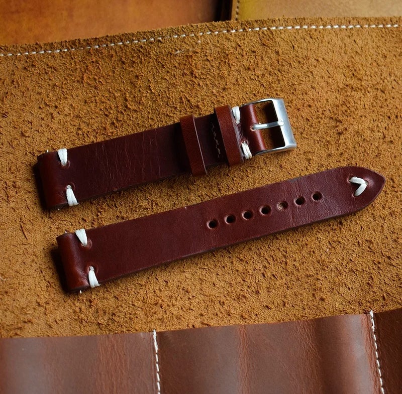 Bluejw Replace the Watch Strap with ized Logo Luxury 18/20/21/22mm Genuine Leather Quick Release Pin Handmade Replacement Watch Bands - Image 5