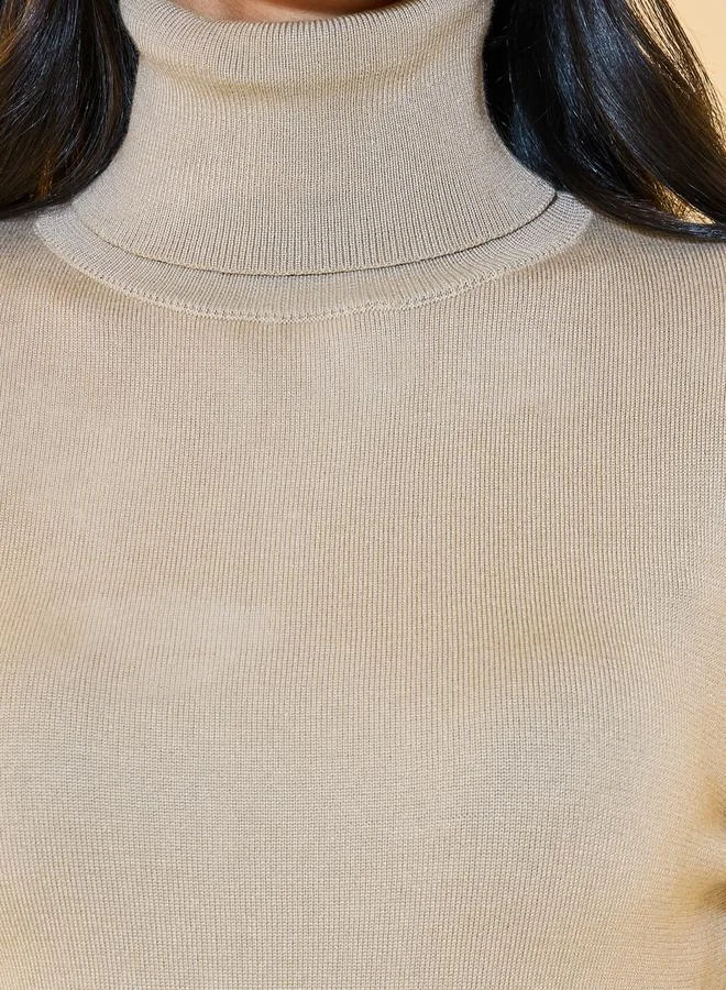 Styli Turtleneck Knit Dress