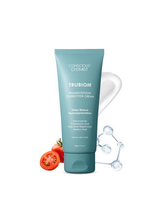 CONSCIOUS CHEMIST - Kojic Acid Face Cream | 50G | Azelaic Acid Cream, Face Cream For Men & Women, Niacinamide & Tranexamic Acid, Anti Pigmentation Cream, Reduce Dark Spots, All Skin Type - Trubiom - Image 1