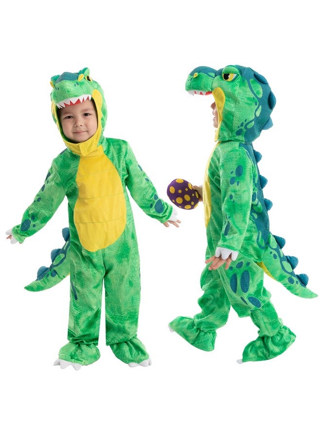 Spooktacular Creations Spooktacular Creations Halloween Dinosaur Costume Kids, T-Rex Costume Outfit with Egg for Toddler Child Dress Up Party  - Image 1