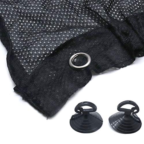 AUTUT 4 Pcs Car Window Sun Shade Curtain with Suction Cup, 20 x 18 inch, Non Completely Shading Translucent Visible Effect - Image 5