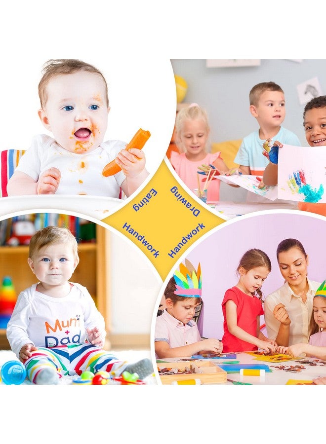 Haysandy 12 Pcs Smocks For Kids Art Smocks For Kids Paint Smocks Colorful Children Aprons Artist Painting Smocks With Long Sleeve And 3 Pockets For Age 3 8 Years - Image 5