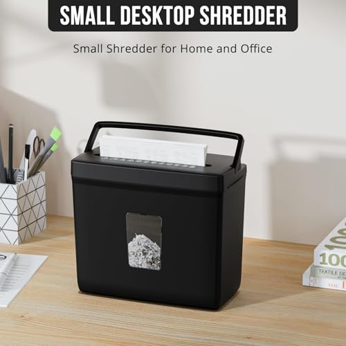 Suntiko Paper Shredder for Home Use,5 Sheets Small Cross Cut Paper Shredder,P-4 Security Level with 2.38-Gallon Basket, 4-Mode Design-Durable & Fast and Jam Proof for Home Office Utilization - Image 4