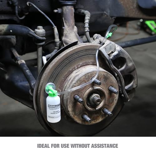 OEMTOOLS 25036 Bleed-O-Matic One-Man Brake Bleeder Kit, Featuring An Opaque Brake Bleed Bottle / Transparent Hoses and Tapered Fittings, No Mess Brake Fluid Bleeding , Multi color(Packaging May Vary) - Image 4