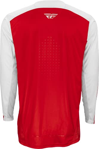 Fly Racing 2022 Adult Lite Jersey (Red/White, X-Large) - Image 2