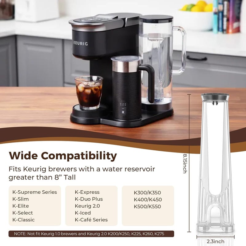 Geesta K2.0 Tall Handle Water Filter Replacement Starter Kit for Keurig 2.0 with 3 Charcoal Water Filter Cartridges - Image 2