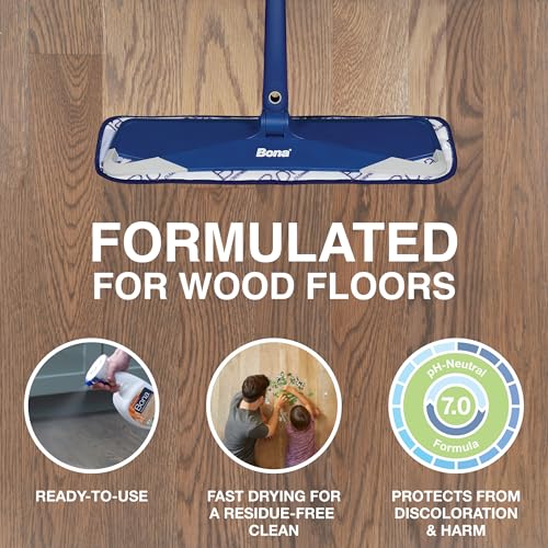 Bona Hardwood Floor Cleaner Spray - 32 fl oz - Cedar Wood Scent - Refillable - Residue-Free Floor Cleaning Solution for Wood Floors - Image 2