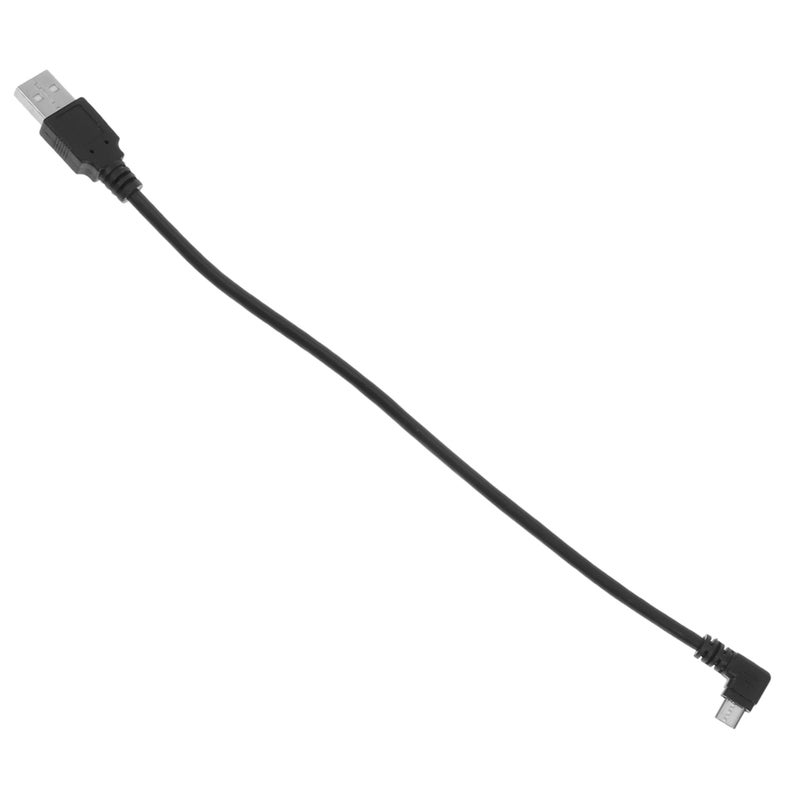 Right Angle Micro USB Cable 1m Braided Cord Dual Elbow Design for Easy Plug - Image 2