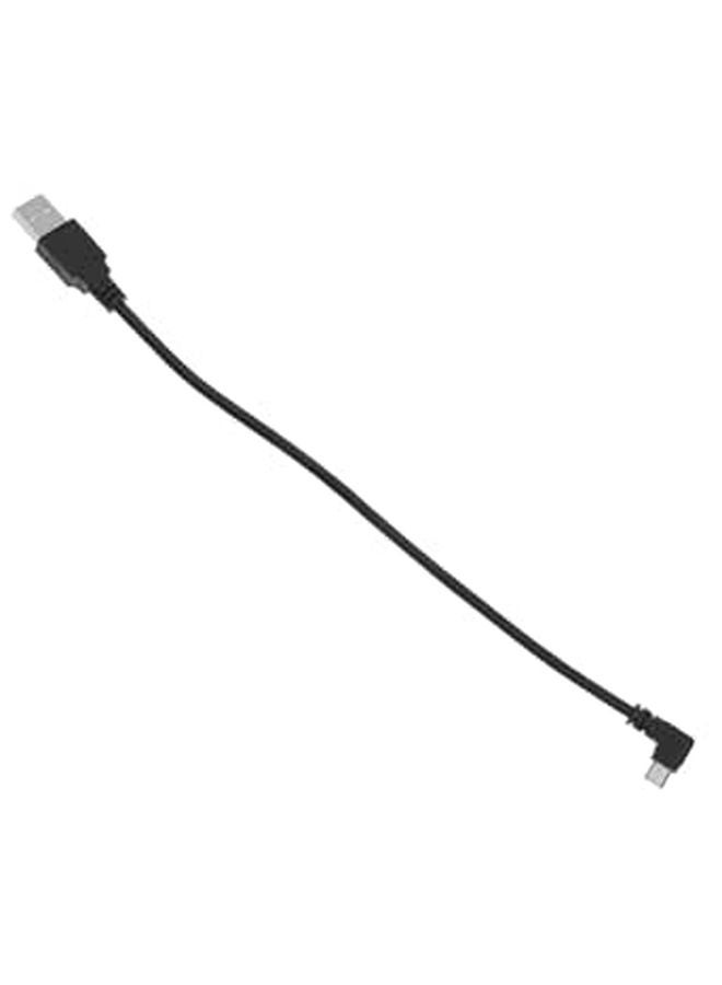 Right Angle Micro USB Cable 1m Braided Cord Dual Elbow Design for Easy Plug - Image 1
