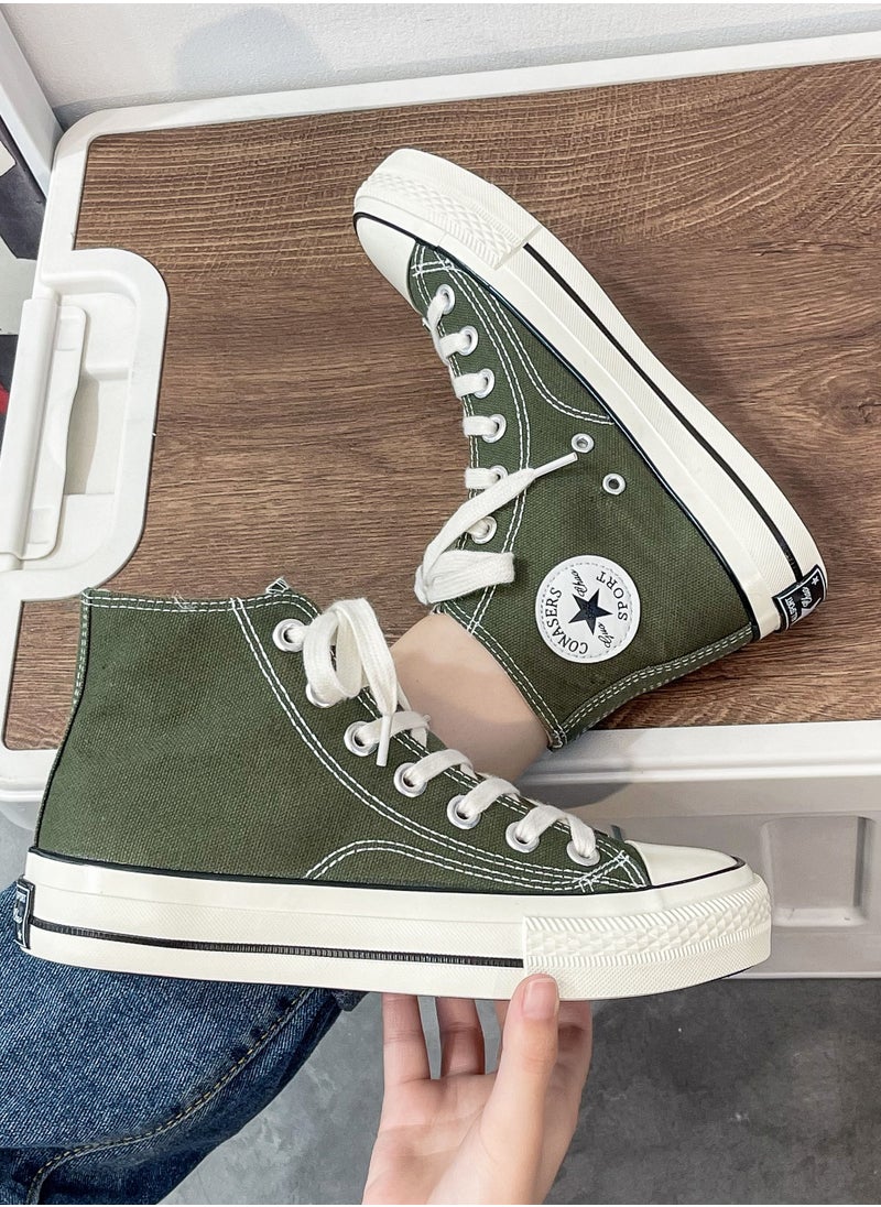 General Cool Classic All Star Sneakers Green Cloth Shoes  - Image 4
