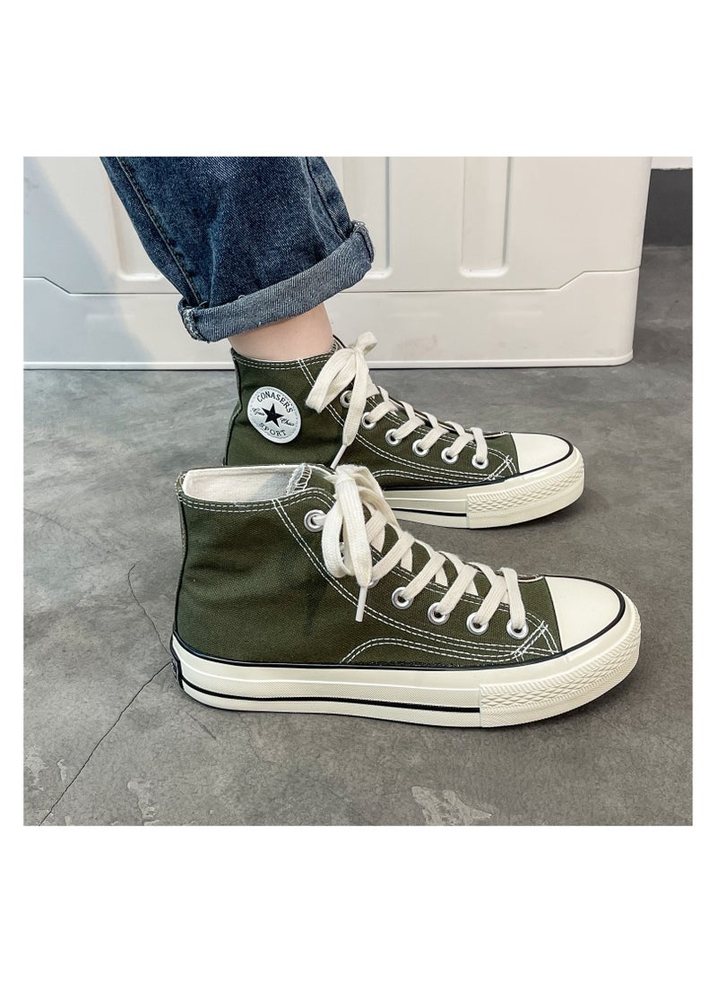 General Cool Classic All Star Sneakers Green Cloth Shoes  - Image 5