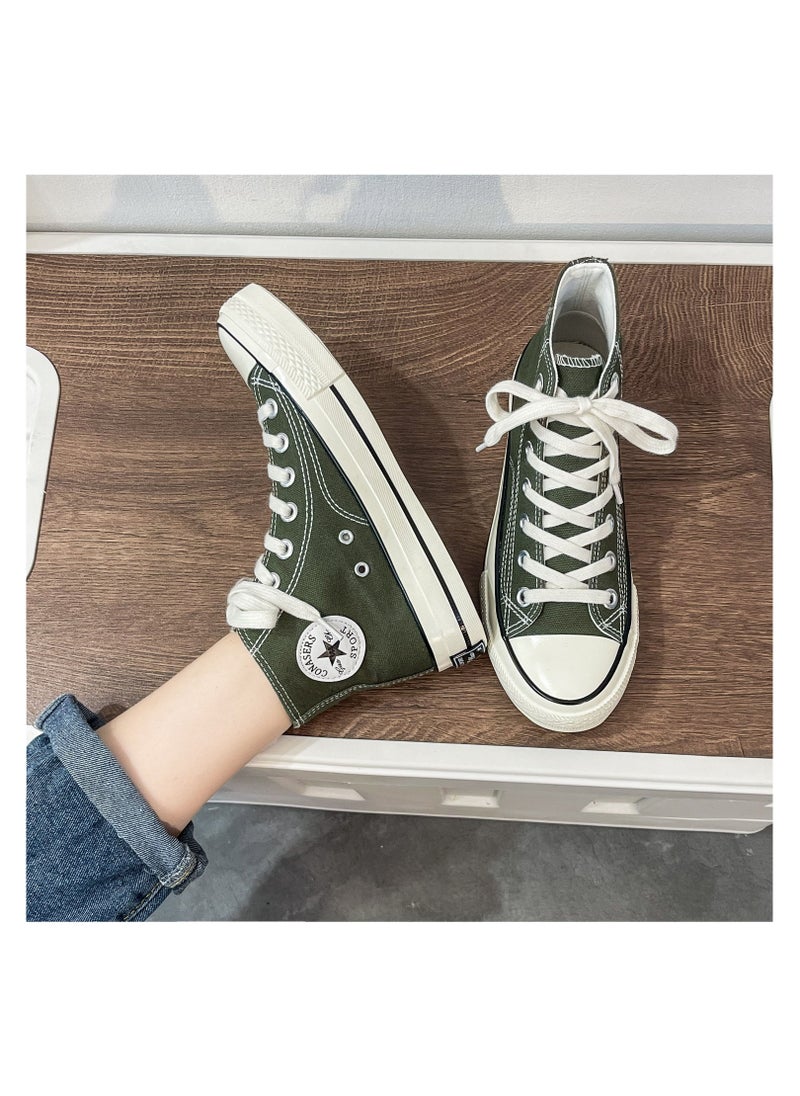 General Cool Classic All Star Sneakers Green Cloth Shoes  - Image 3