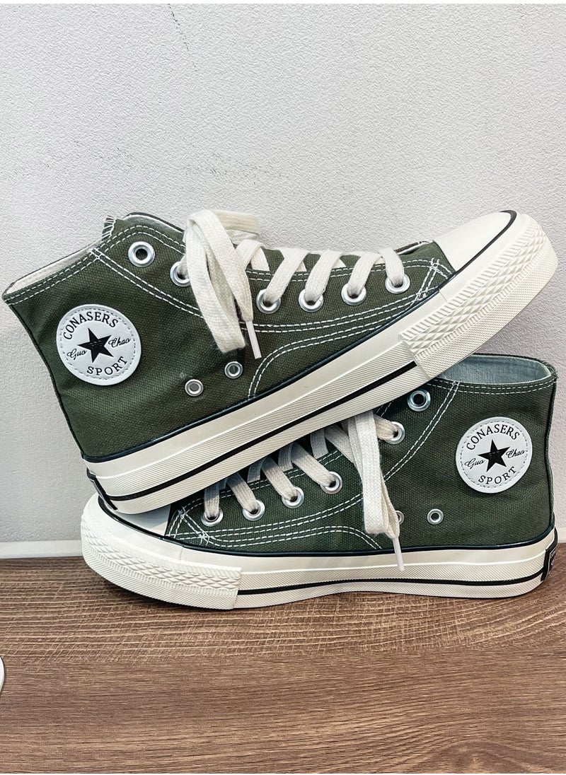 General Cool Classic All Star Sneakers Green Cloth Shoes  - Image 2