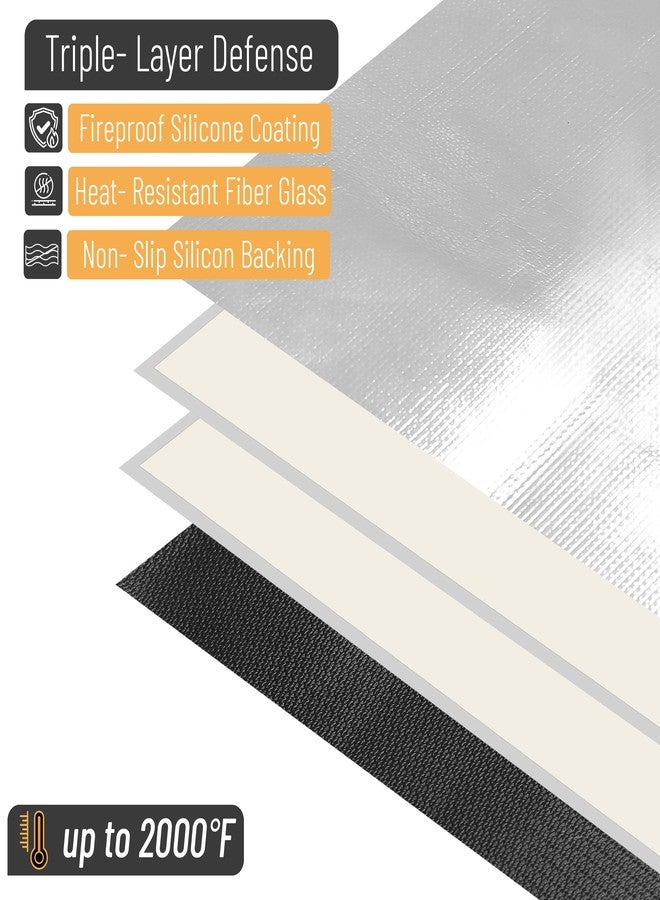 UNCO - Nonstick Grilling Mats for 22 Inch Blackstone Griddle, Size:36x36inch|Color:Silvers - Image 3