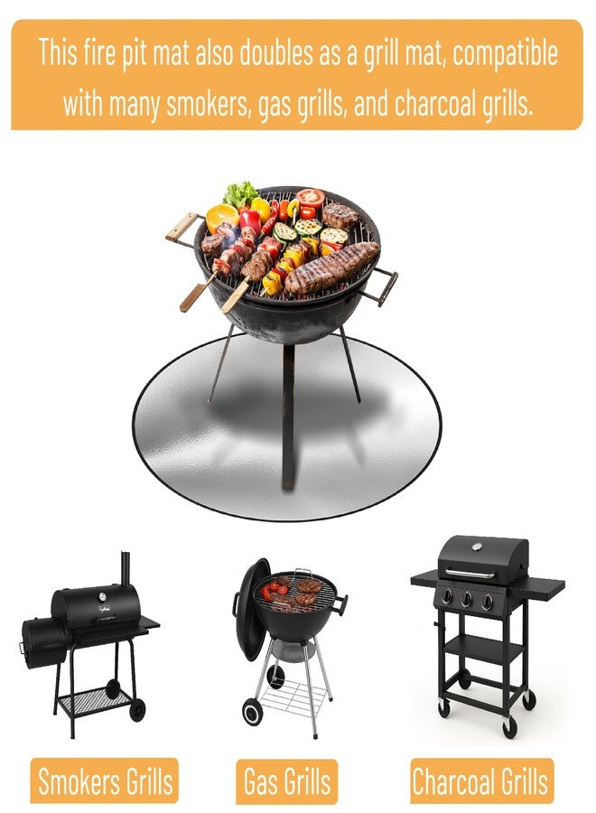 UNCO - Nonstick Grilling Mats for 22 Inch Blackstone Griddle, Size:36x36inch|Color:Silvers - Image 5