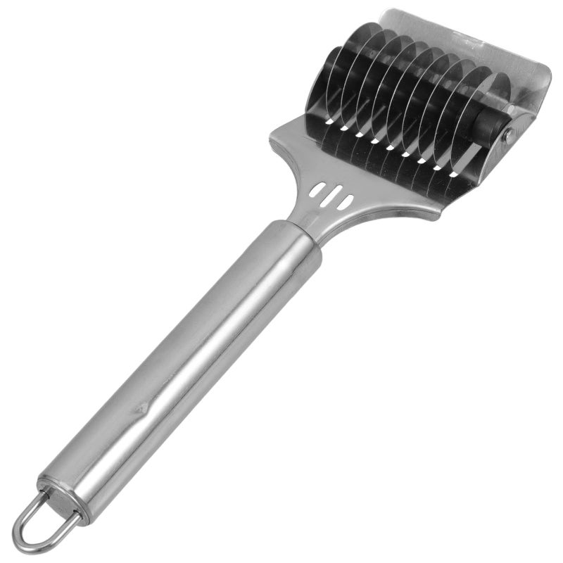Stainless Steel Manual Pasta Maker Noodle Cutter Dough Scraper Rust Proof Kitchen Tool - Image 2