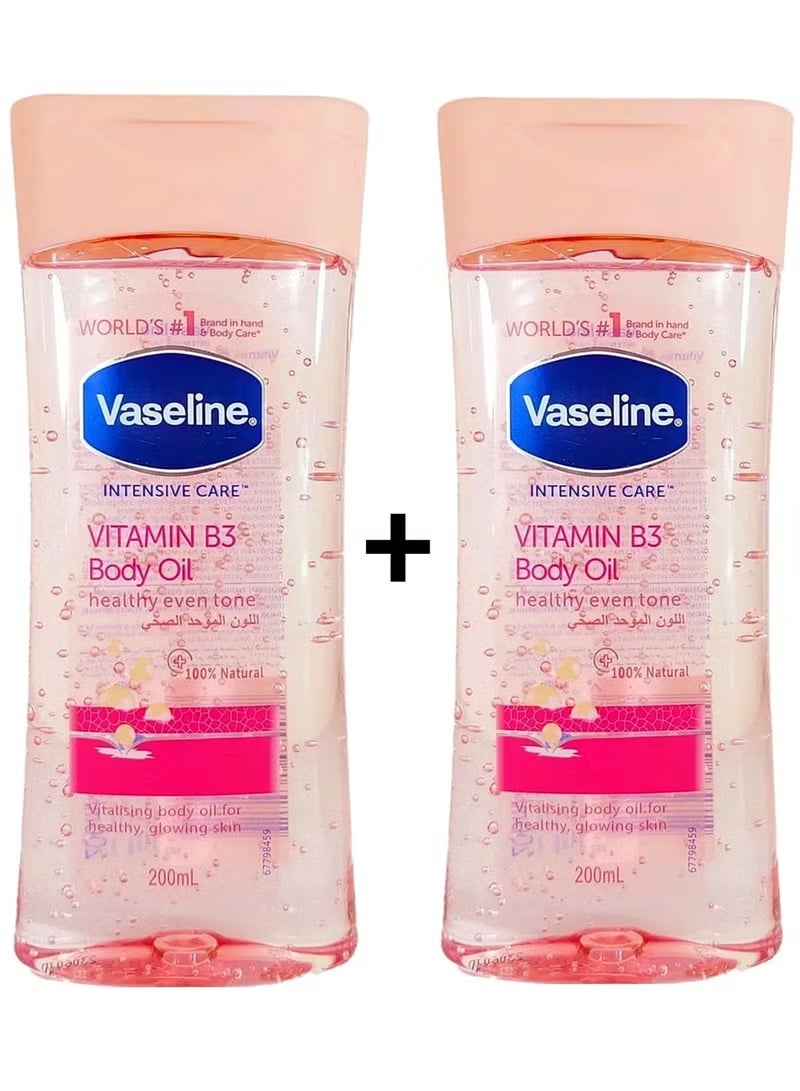 فازلين زيت العناية بالجسم بفيتامين ب3 لتوحيد اللون الموحد الصحي للبشرة [قطعتين] - Image 1