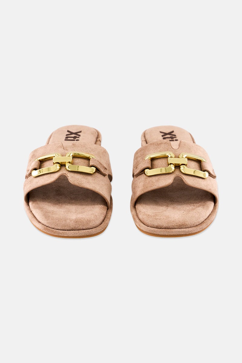 Xti Women Slip On Flats, Beige - Image 4