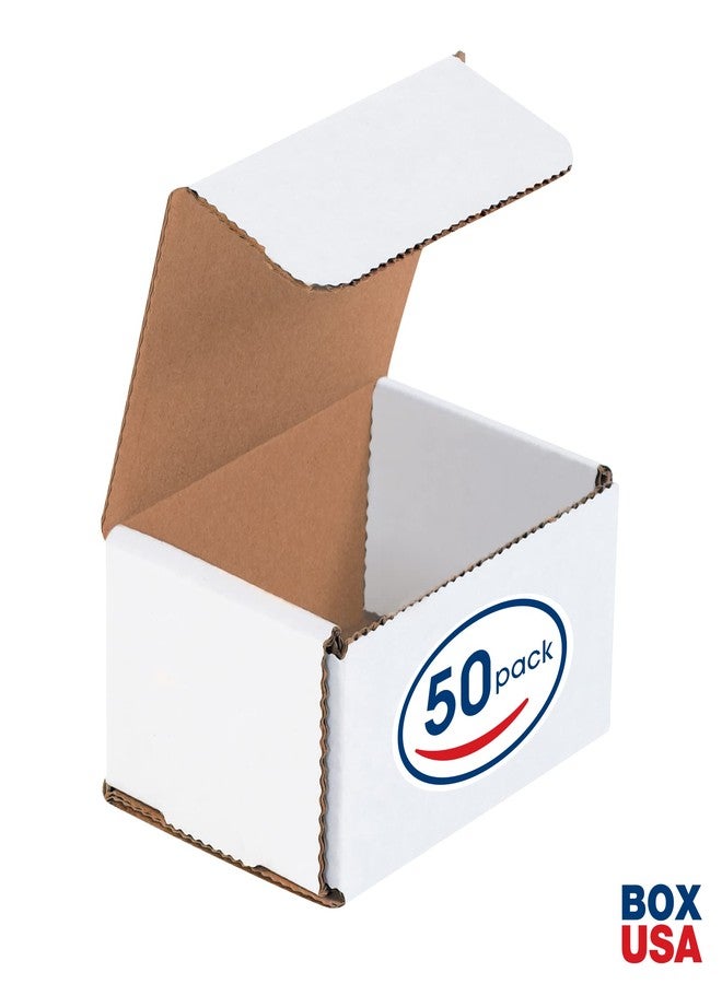 BOX USA صندوق أمريكي BM432، 4 بوصات طول × 3 بوصات عرض × 2 بوصة ارتفاع، أبيض (عبوة من 50 قطعة) - Image 2