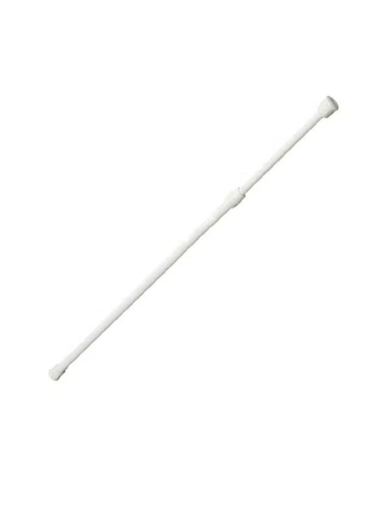 Horizontal Extendable Shower Curtain and Window Rods White - Image 1