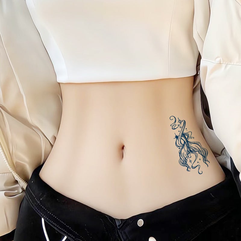 Herbal Juice Chest Sticker Tattoo Sticker for 15 Days Small Size Herbal Semi-Permanent Cross-Border Spot Supply - Image 4