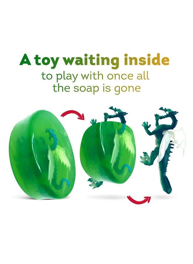 Relaxcation - 1 Soap Bar For Kids With Toy Inside Cute Dragon Surprise Natural Green Apple Kids Soap Safe For Skin For Hand Face And Body Wash Handmade In Usa - Image 1