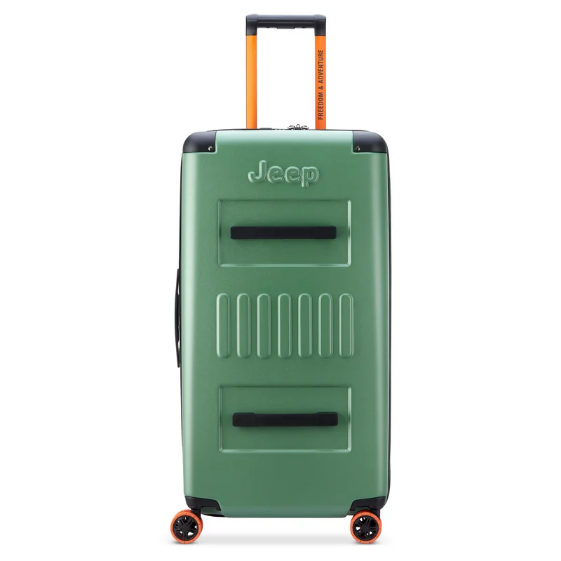 Jeep Jh002B 80 cm Hardcase 4 Double Wheel  Expandable Check-In Luggage Trunk Elm Green