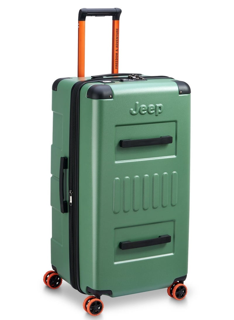 Jeep Jh002B 80 cm Hardcase 4 Double Wheel  Expandable Check-In Luggage Trunk Elm Green - Image 2