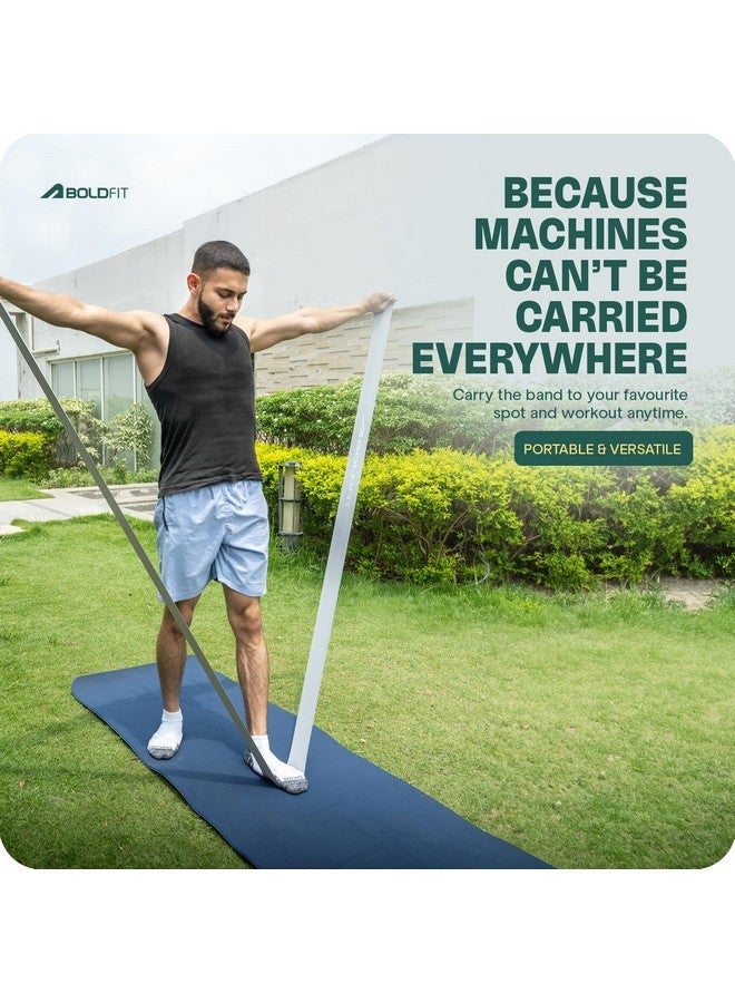 Boldfit Resistance Bands for Workout for Women Pilate Bands for Home Exercise Thera Band Toning Exercise for Gym Latex Band Theraband for Fitness, Stretching Yoga for Men & Women Red, Blue, Black 3Set - Image 5