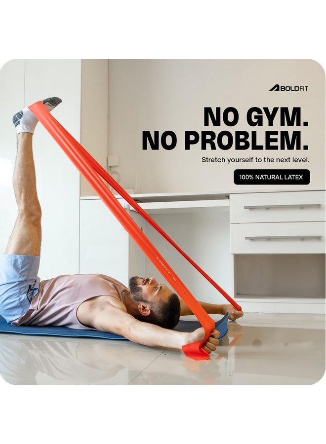 Boldfit Resistance Bands for Workout for Women Pilate Bands for Home Exercise Thera Band Toning Exercise for Gym Latex Band Theraband for Fitness, Stretching Yoga for Men & Women Red, Blue, Black 3Set - Image 2