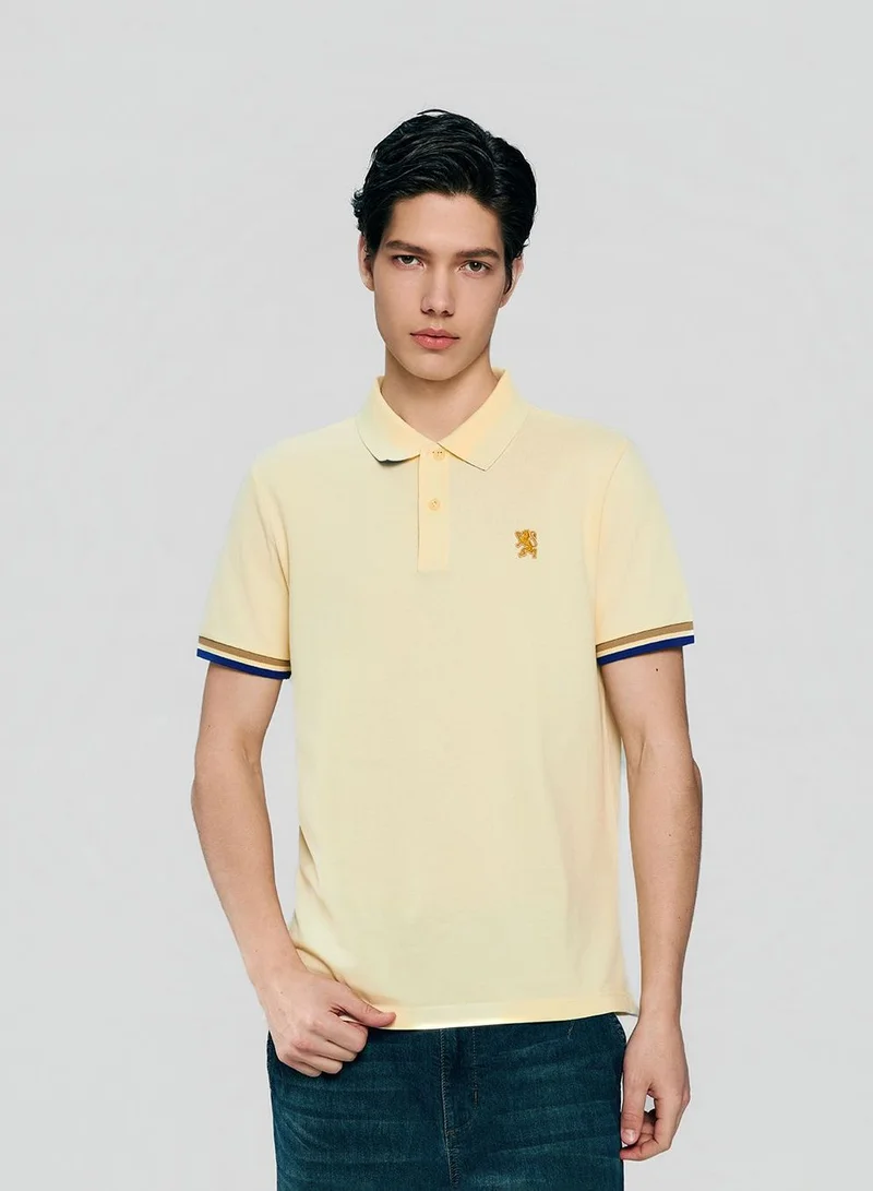 GIORDANO Men's Slim Fit Performance Pique Polo