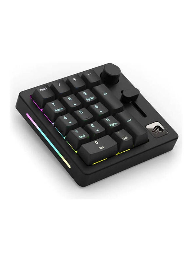 Glorious GMMK Modular Mechanical Gaming Numpad - Customizable RGB Backlighting, Cherry MX Switches, ABS Keycaps, Pre-Lubed Fox Switches, Pre Built Mechanical - Black - Image 1