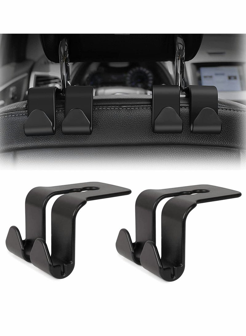 Y&D Car Seat Hooks, Universal BackSeat Headrest Hangers Organizer Durable Auto for Handbag Purse Clothes Hat Grocery to Keep Them from Sliding Around While Driving  - Image 1